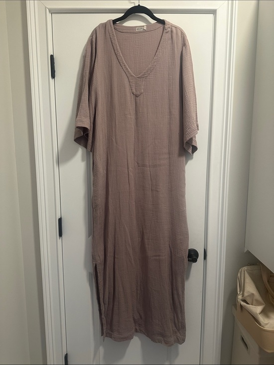 Barefoot Dreams Dresses & Skirts - Barefoot Dreams Mauve Taupe Maxi Dress